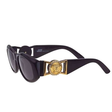 black versace sunglasses with rhinestones|authentic versace unisex sunglasses.